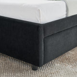 Upholstered Tufted Daybed Frame With Storage Drawers