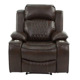 Power Motion Living Room Set With USB Port, Adjustable Headrest, Cup Holder