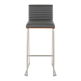 Mason Mara - Contemporary Fixed Height Barstool (Set of 2)