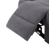 Adjustable Manual Recliner, Ergonomic Lounge Chair With Phone Holder And 2 Cup Holders