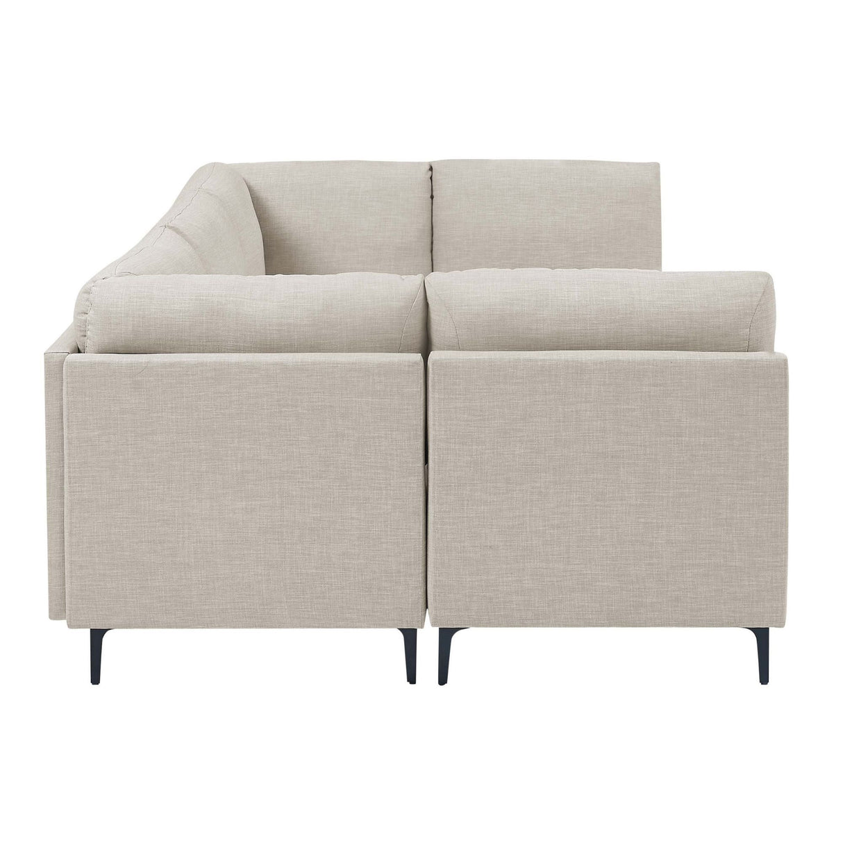 Upholstered Modular Sectional & Tall Legs