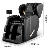 Massage Chair Recliner With Zero Gravity With Full Body Air Pressure - Black