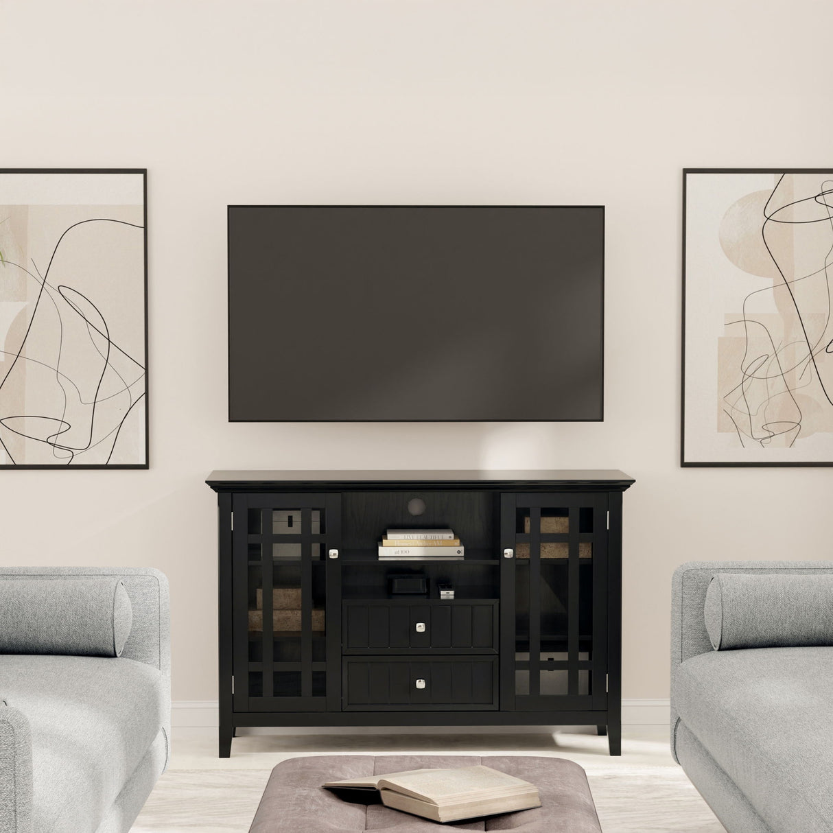 Bedford - Handcrafted Tall TV Media Stand