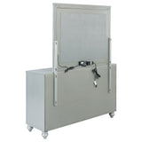 Arabesque - 6 Drawer Dresser With Mirror - Silver