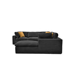 Custom Configuration Modular Sectional With Toss Pillows