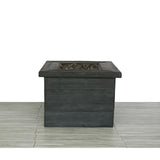Propane Gas Fire Pit Table Outdoor Heater Concrete 32x24in Dark Gray