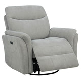 Beacon - Power Swivel Recliner With USB Charging And Adjustable Recline