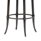 Vince - Commercial Grade Steel Frame Faux Leather Upholstered Swivel Bar Height Barstool