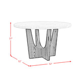 Oregon - Round Table With Faux Marble Top