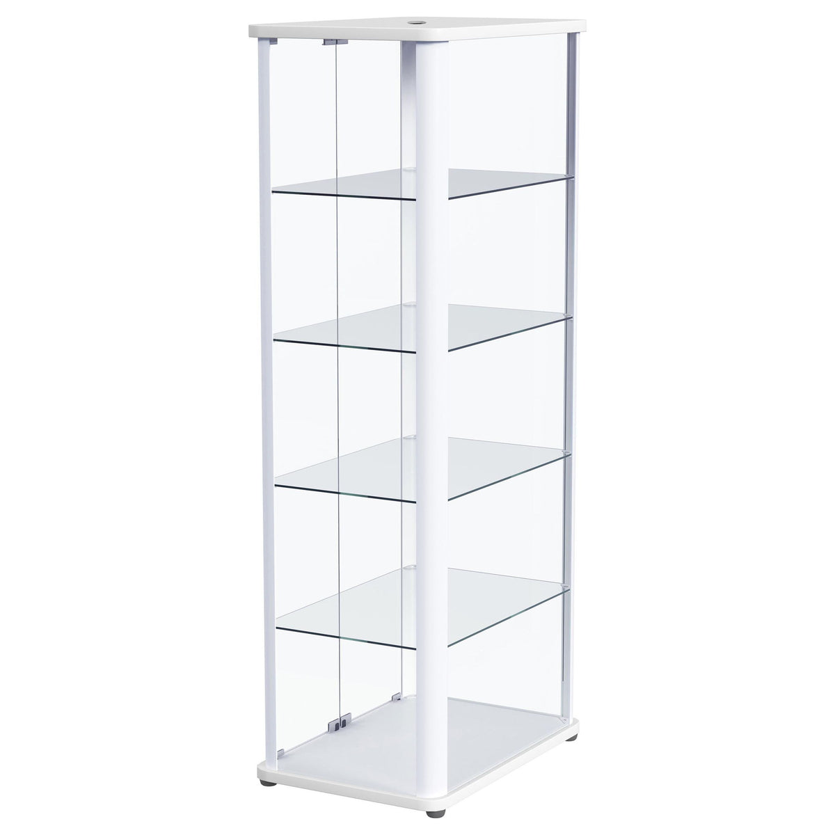Nevra - 4 Shelf Display LED Curio Cabinet