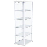 Nevra - 4 Shelf Display LED Curio Cabinet