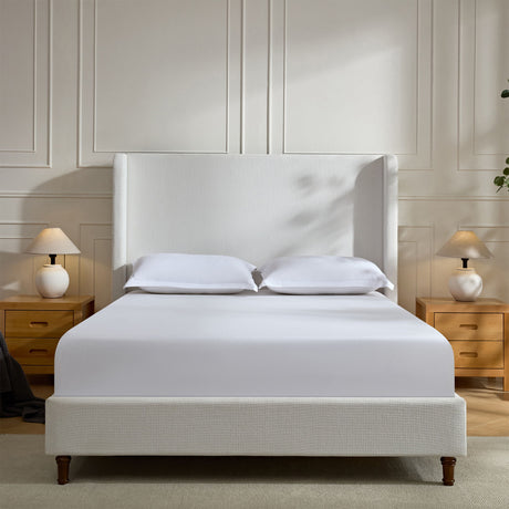 Harper - Tall Headboard Upholstered Bed / High Headboard / Elegant Simplicity / No Box Spring Needed - Upholstered Beds - Alpine Outlets