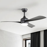 Ceiling Fan With 3 Blades, Remote Control, Reversible DC Motor, Noiseless Operation, 3 Downrods