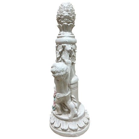 A Pair Of Climbing Children Garden Statues, Made Of Magnesium Oxide, Suitable For Decorating Outdoor Courtyards, Lawns, And Patios.