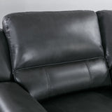Power Reclining Sectional Sofa With 3 Adjustable Recliners, USB Ports & Cup Holders, Oversized Seating For Living Room - Black