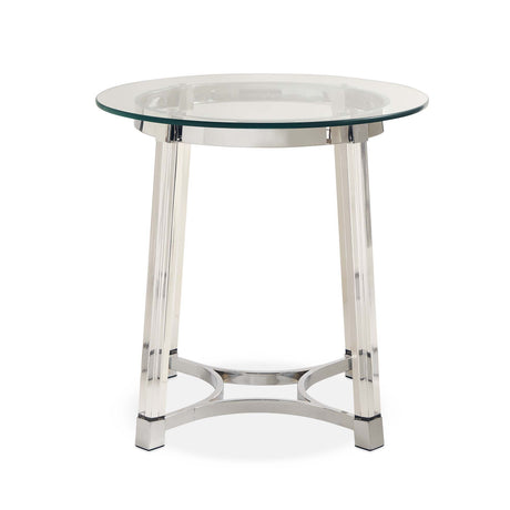 Lucinda - 24.5" End Table - Chrome