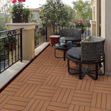 Plastic Interlocking Deck Tiles, Patio Flooring Outdoor Waterproof All Weather Use