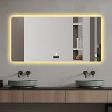 Frameless Bathroom Mirror with Light