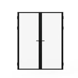 Door Slab Frame Door For Closet Pantry - Black