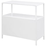 Kenneth - 2 Door Radio Weave Accent Cabinet - White