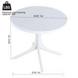 Round Table - White