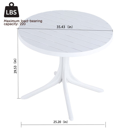 Round Table - White