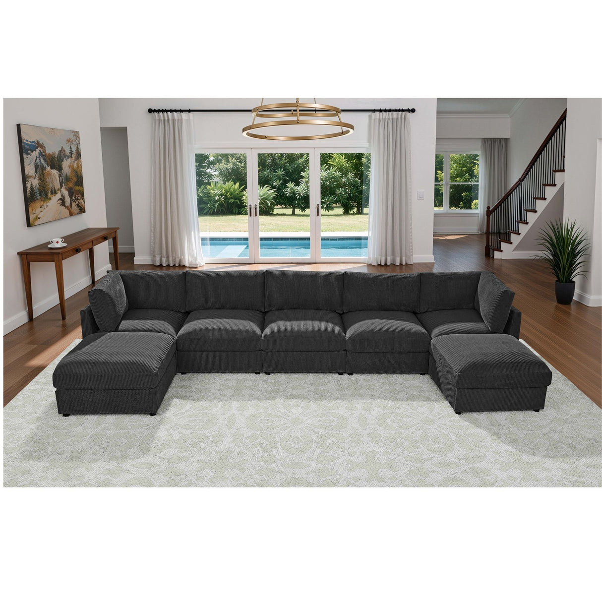 Modern Reversible Modular Sectional