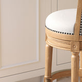 Swivel Barstool With High-Back