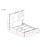 Prime - 5 Piece Bedroom Set With LED Headboard