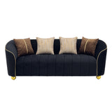 Sofa With Metallic Accents