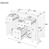 Bathroom Vanity With Sink, Cabinet With 4 Drawers & 2 Soft Close Doors, Rectangular Storage Unit For Bathroom