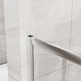 Corner Sliding Shower Door & Base Combo Kit With Magnetic (No Drain Kit)