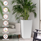 Large Self Watering Flower Pot With Drainage Holes & Inner Tray