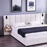Upholstered Hydraulic Platform Bed With Storage Shelves, Reading Lamps, USB Port