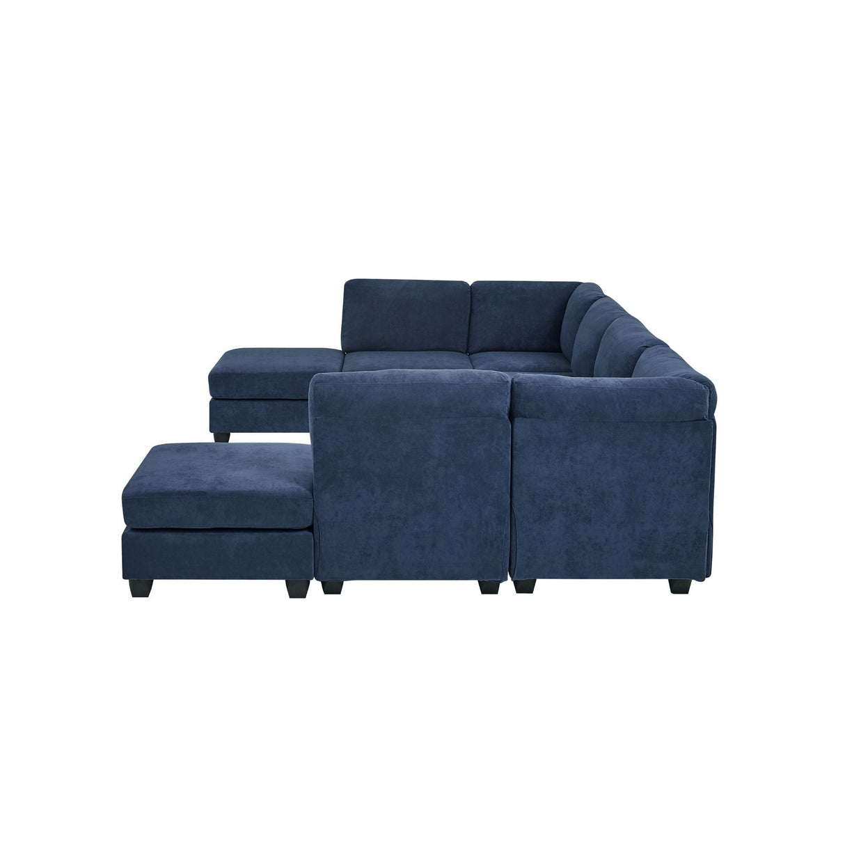 Upholstered Modular Sectional With Removable Cushions