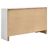 Modern Bedroom Set With Upholstered Headboard And Textured Storage