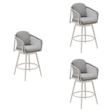 Rhodes - Outdoor Patio Swivel Counter Stool Set