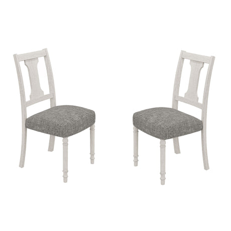 Tannen - Dining Side Chair (Set of 2) - White And Gray - Chair Sets - Alpine Outlets