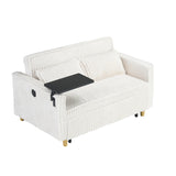 Pull Out Sofa With Movable Tabletop And USB Ports