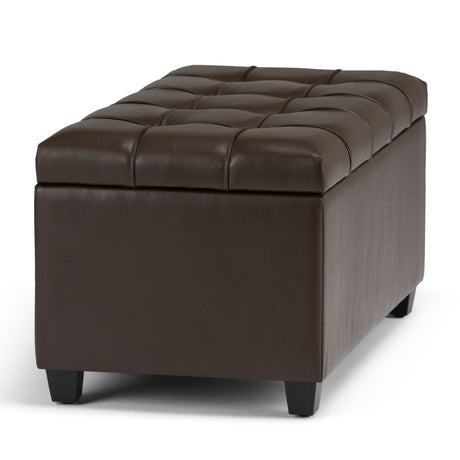 Sienna - Transitional Storage Ottoman Bench - Storage Ottomans - Alpine Outlets