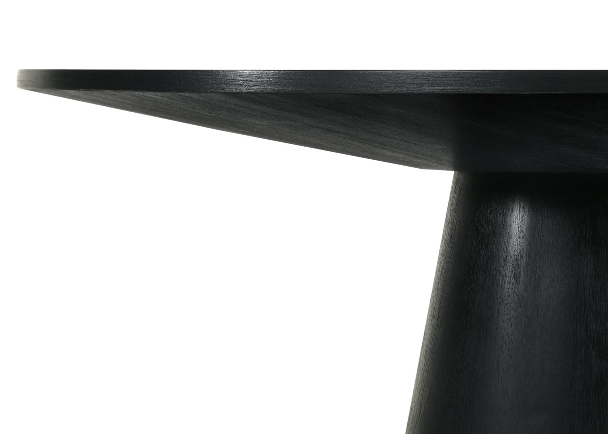 Jasper - Wide Round Dining Table - Black