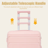 Hard Shell Luggage With Scratch Resistant Surface, 4 Wheels, Combination Lock & Side Hooks