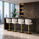 Adjustable Swivel Bar Chair With High Back Support