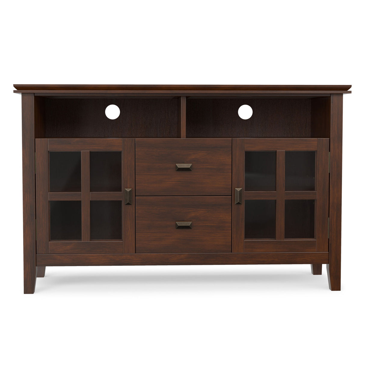 Artisan - TV Media Stand, Handcrafted - Russet Brown