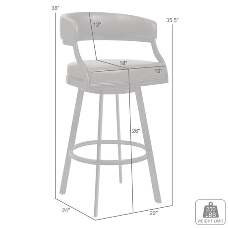 Saturn - Counter Height Bar Stool - Auburn Bay
