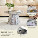Circular Coffee Table With Adjustable Feet