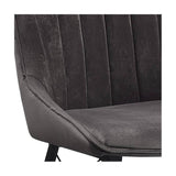 Abraham - Side Chair (Set of 2) - Black / Dark Gray