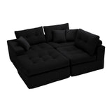 Corner Chaise L-Shaped Sectional Sofa Bed