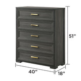 Colorado - Bedroom Set With Upholstered LED Headboard