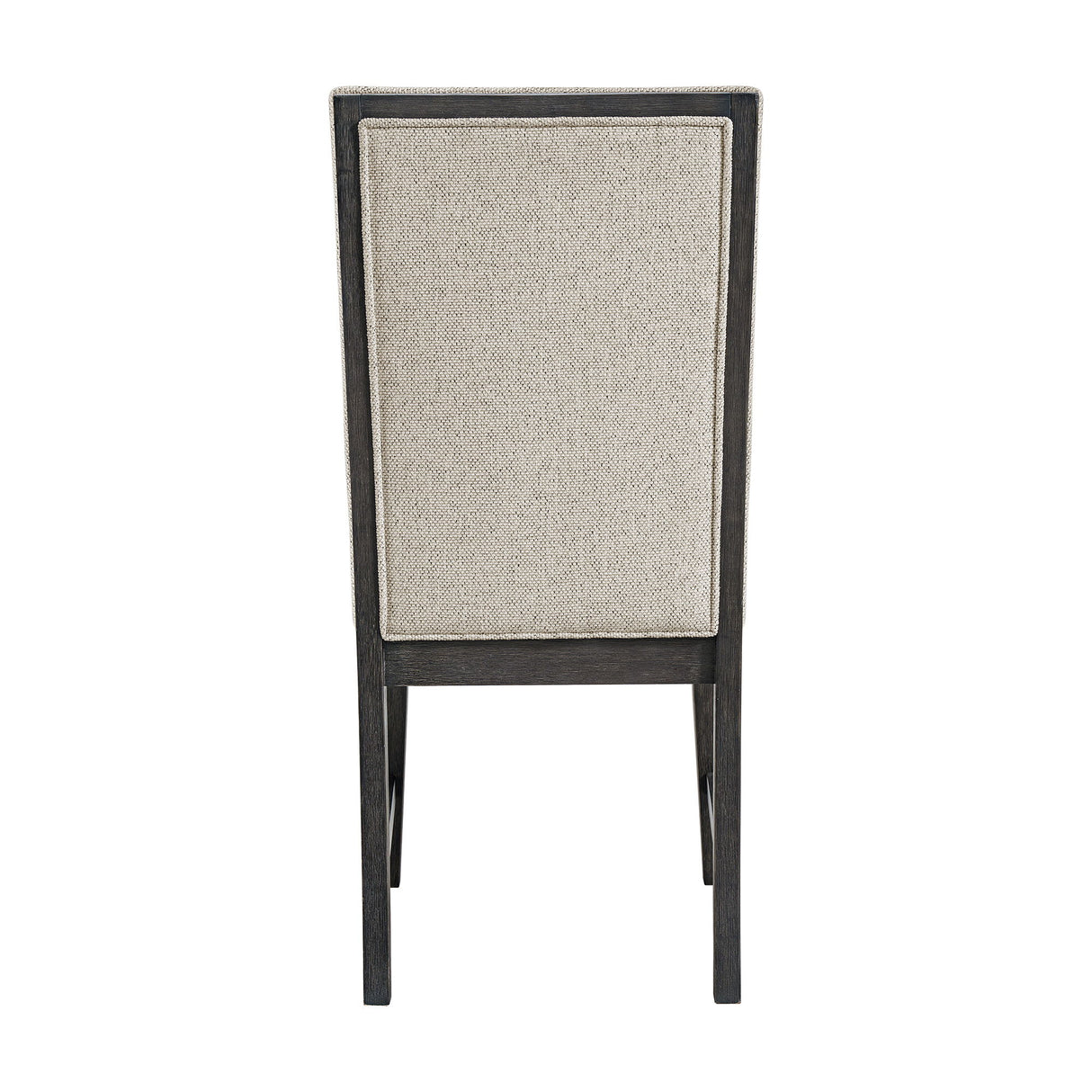 Axel - Fabric Dining Chair (Set of 2) - Light Gray / Espresso